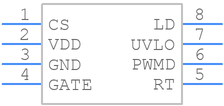 HV9803BLG-G - Microchip - PCB symbol