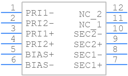 TGSP-P028EFD20LF - Halo Electronics - PCB symbol