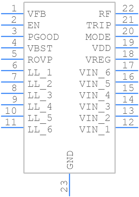 TPS53319DQPT - Texas Instruments - PCB symbol
