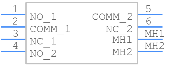 1MD1T2B4M7RE - Multicomp Pro - PCB symbol