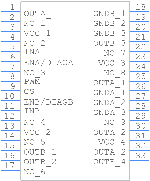VNH2SP30TR-E - STMicroelectronics - PCB symbol