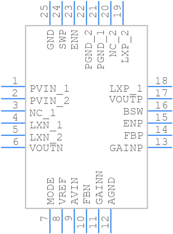 XC9519A12AZR-G - Torex - PCB symbol