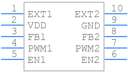 XC9504B092AR-G - Torex - PCB symbol