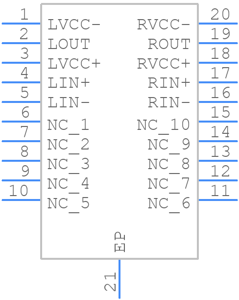 TPA6120A2DWPR - Texas Instruments - PCB symbol