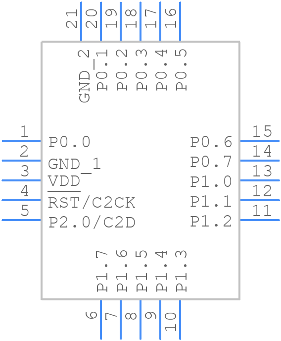C8051F331-GM - Silicon Labs - PCB symbol