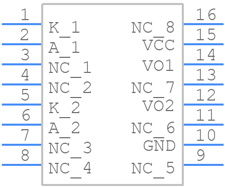 6N134#300 - Avago Technologies - PCB symbol