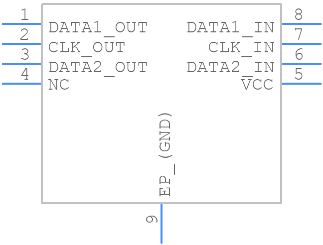 TPD3F303DPVR - Texas Instruments - PCB symbol