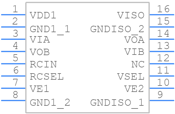 ADUM6201ARIZ - Analog Devices - PCB symbol