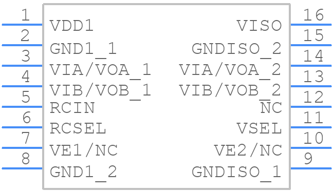 ADUM6201ARWZ - Analog Devices - PCB symbol