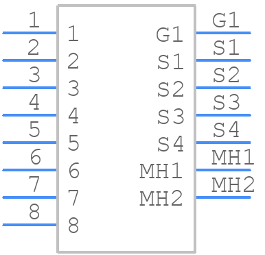 NE8FBH-LED - Neutrik - PCB symbol