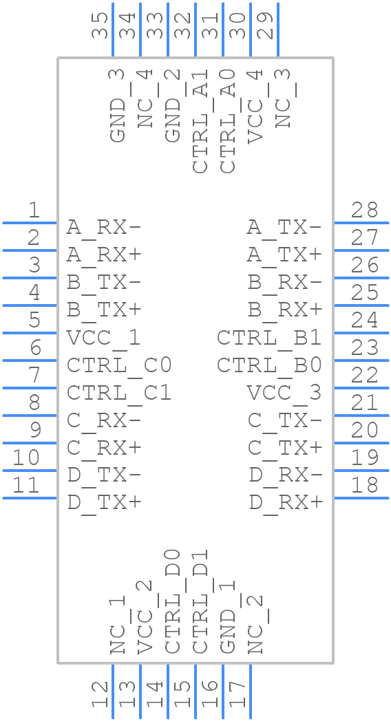 NB7NPQ7042MMUTWG - onsemi - PCB symbol