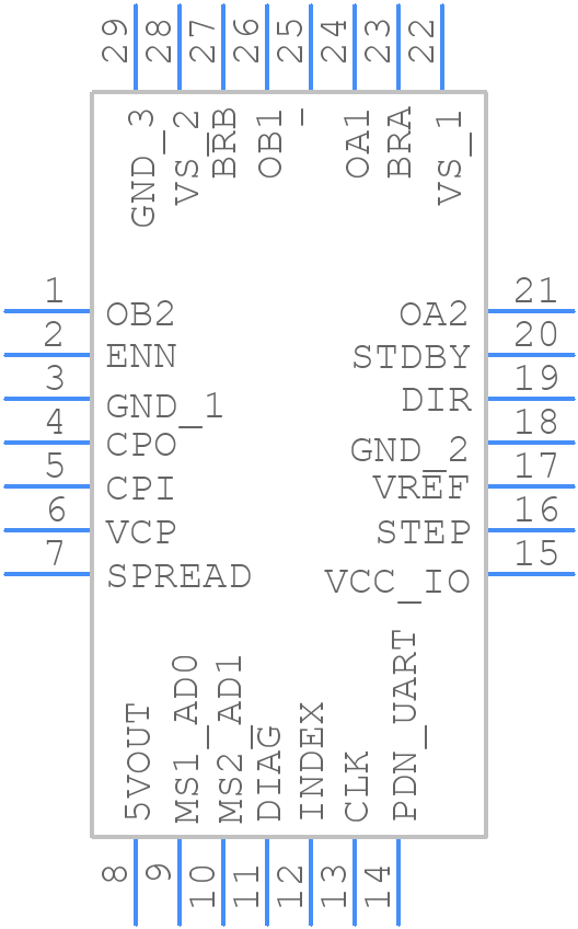 TMC2209-LA-T - Analog Devices - PCB symbol