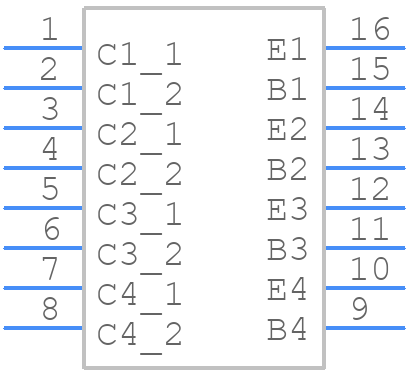 MMPQ2222A - onsemi - PCB symbol