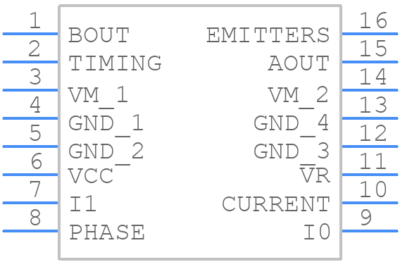 UC3717AN - Texas Instruments - PCB symbol