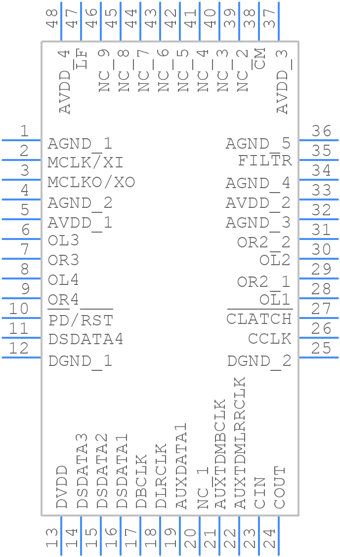 AD1934YSTZ - Analog Devices - PCB symbol