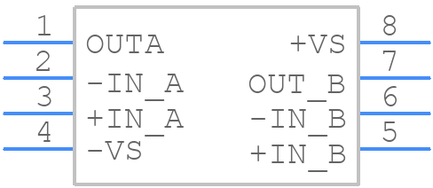 OPA2690ID - Texas Instruments - PCB symbol