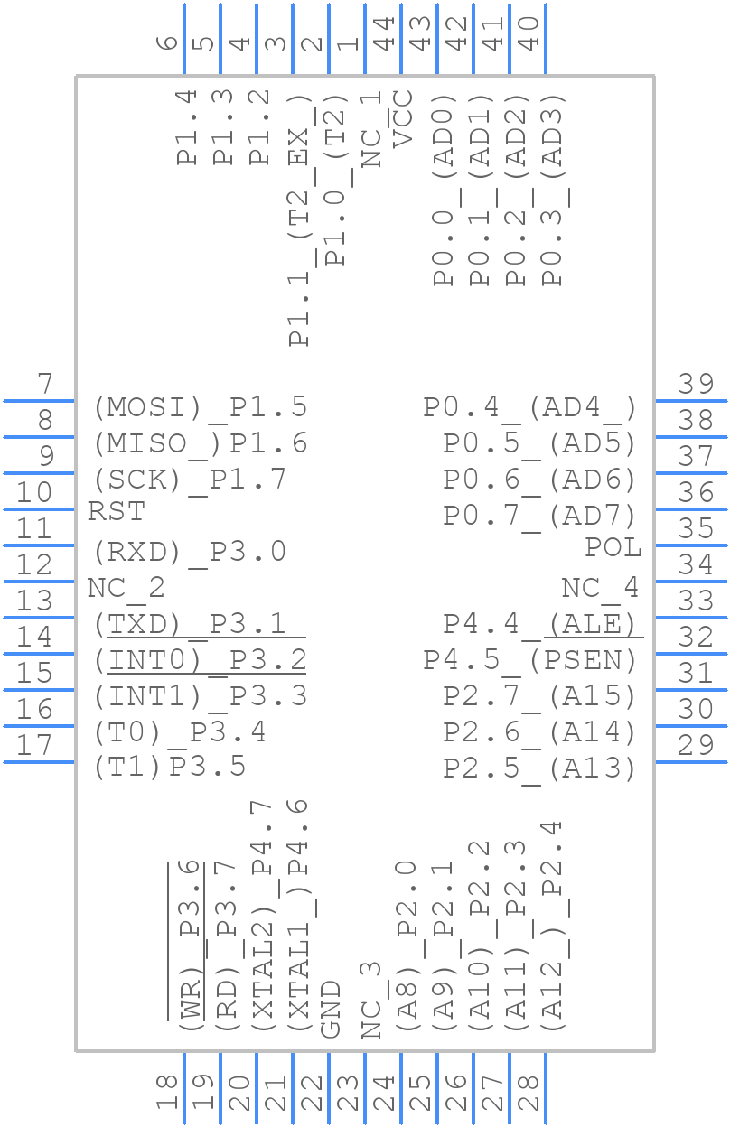 AT89LP52-20JU - Microchip - PCB symbol