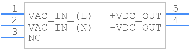 RAC04-05SC - RECOM Power - PCB symbol