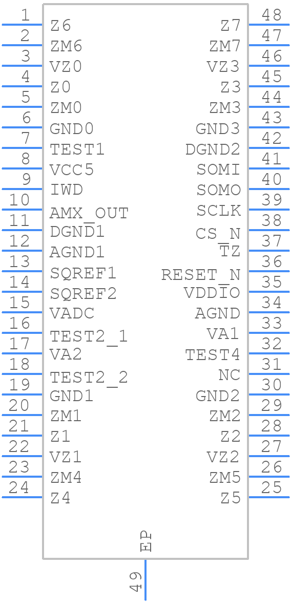 TPIC71008TDCARQ1 - Texas Instruments - PCB symbol