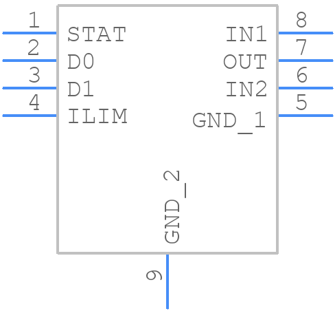 TPS2115ADRBR - Texas Instruments - PCB symbol