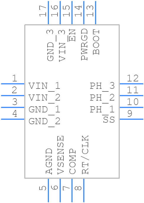 TPS54318RTET - Texas Instruments - PCB symbol