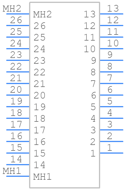 M80-5432622 - Harwin - PCB symbol