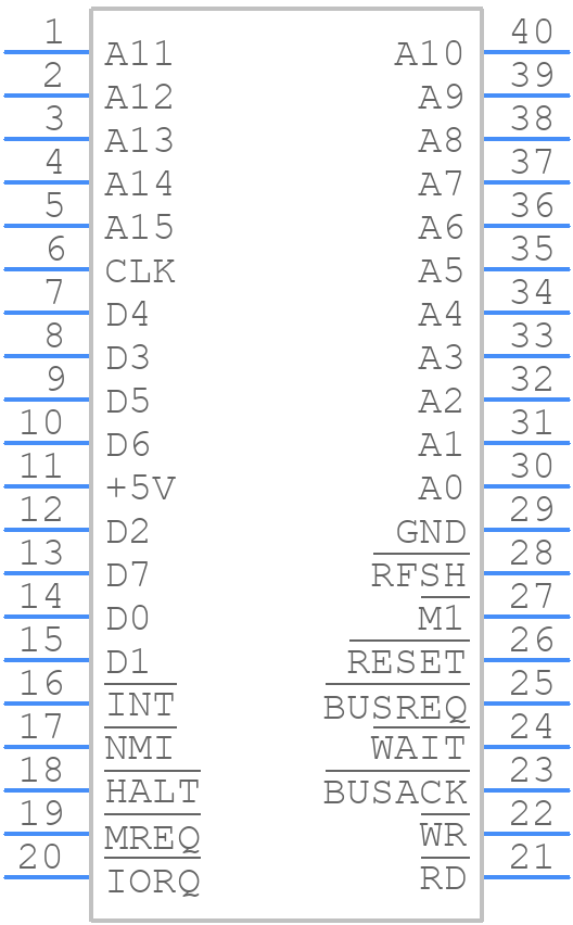 Z84C0010PEG - LITTELFUSE - PCB symbol