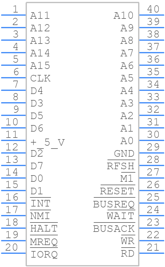 Z84C0006PEG - LITTELFUSE - PCB symbol