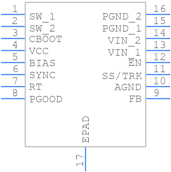 LM43600QPWPTQ1 - Texas Instruments - PCB symbol