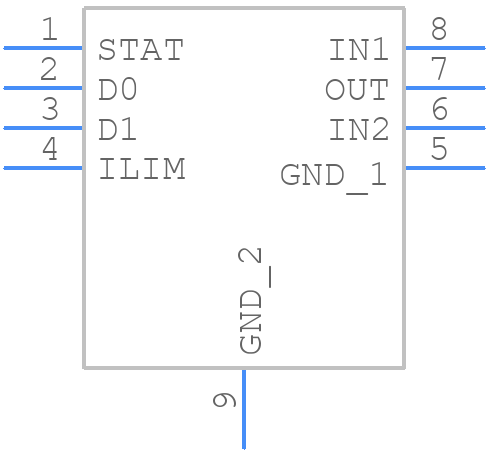TPS2115ADRBT - Texas Instruments - PCB symbol