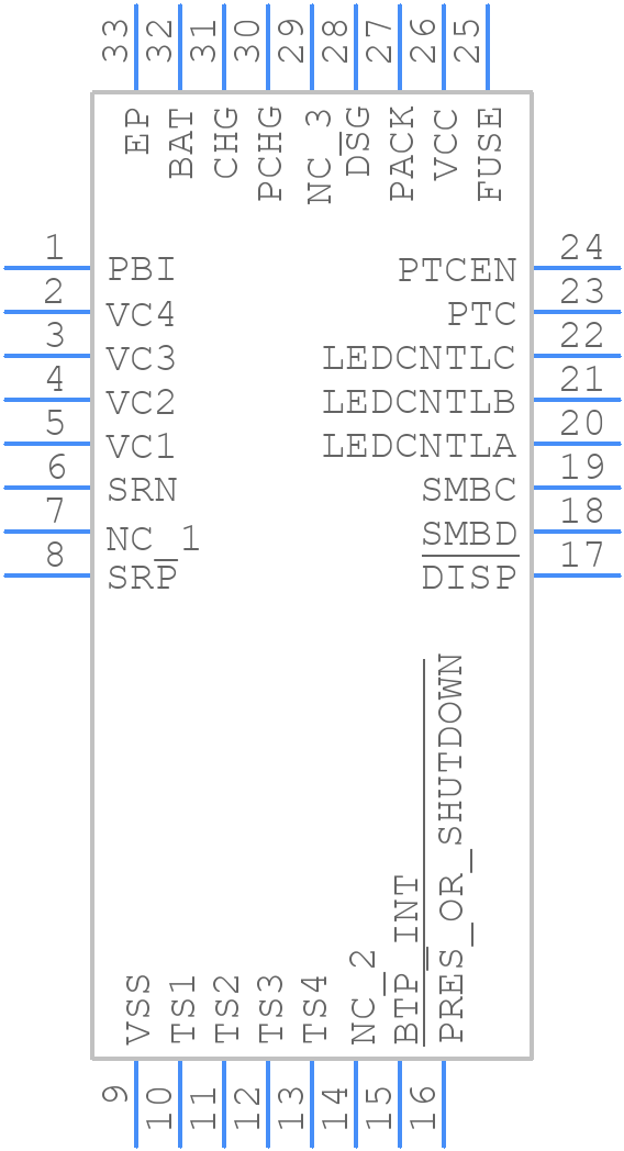 BQ4050RSMR - Texas Instruments - PCB symbol