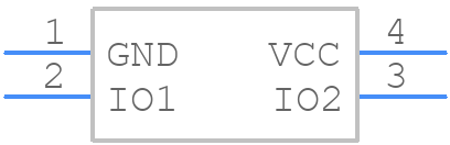 TPD2E001DZDR - Texas Instruments - PCB symbol