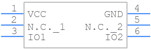 TPD2E001DRYR - Texas Instruments - PCB symbol