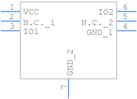 TPD2E001DRST-NM - Texas Instruments - PCB symbol