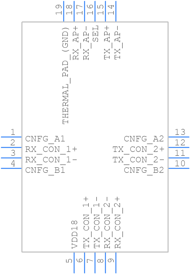 TUSB542RWQR - Texas Instruments - PCB symbol