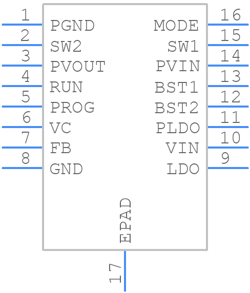 LTC3114IDHC-1#PBF - Analog Devices - PCB symbol