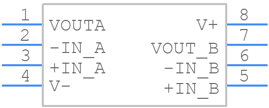 OPA2365AID - Texas Instruments - PCB symbol