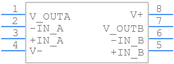 OPA2365AQDRQ1 - Texas Instruments - PCB symbol