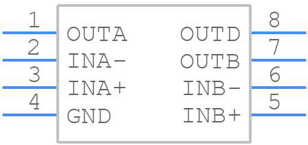 MAX44246AUA+ - Analog Devices - PCB symbol