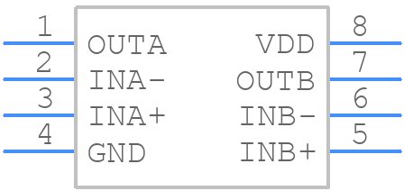 MAX44246AUA+T - Analog Devices - PCB symbol