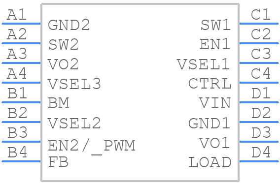 TPS62770YFPT - Texas Instruments - PCB symbol