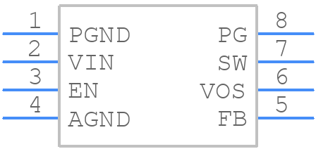 TPS62160DGKT - Texas Instruments - PCB symbol