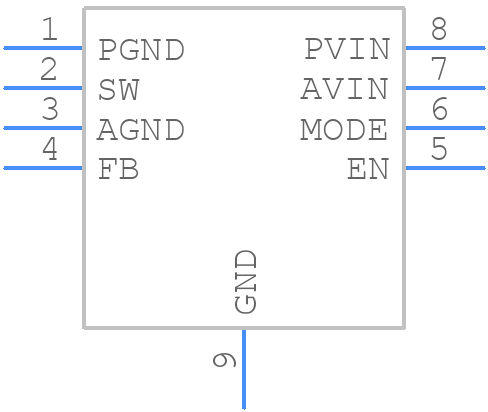 TPS62060DSGT - Texas Instruments - PCB symbol