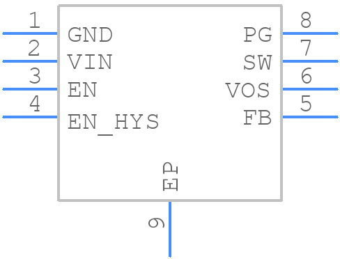 TPS62125DSGT - Texas Instruments - PCB symbol