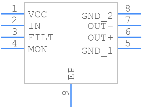 MAX3658AETA+T - Analog Devices - PCB symbol