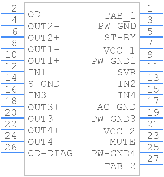 STPA003CD-48X - STMicroelectronics - PCB symbol