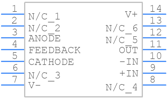 LM611CMX - Texas Instruments - PCB symbol