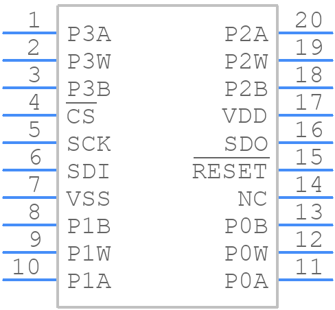 MCP4351-104E/ST - Microchip - PCB symbol