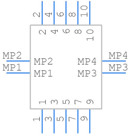 BM10B(0.8)-10DP-0.4V(51) - Hirose - PCB symbol