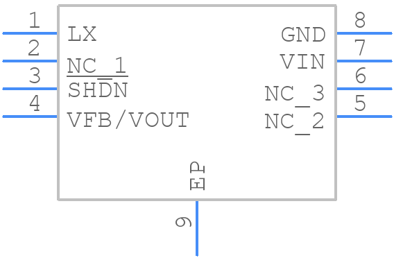 MCP1603-330I/MC - Microchip - PCB symbol